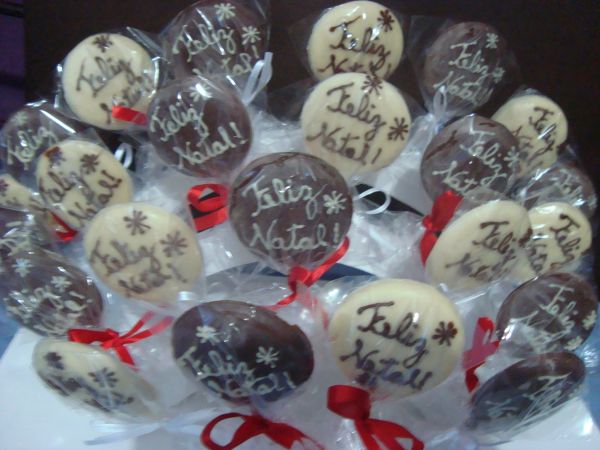 Pirulito personalizado - Feliz Natal - Und