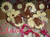 Pirulitos de chocolate - FLORES a unidade
